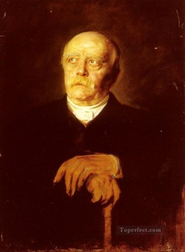 Portrait Of Furst Otto Von Bismarck Franz von Lenbach Oil Paintings